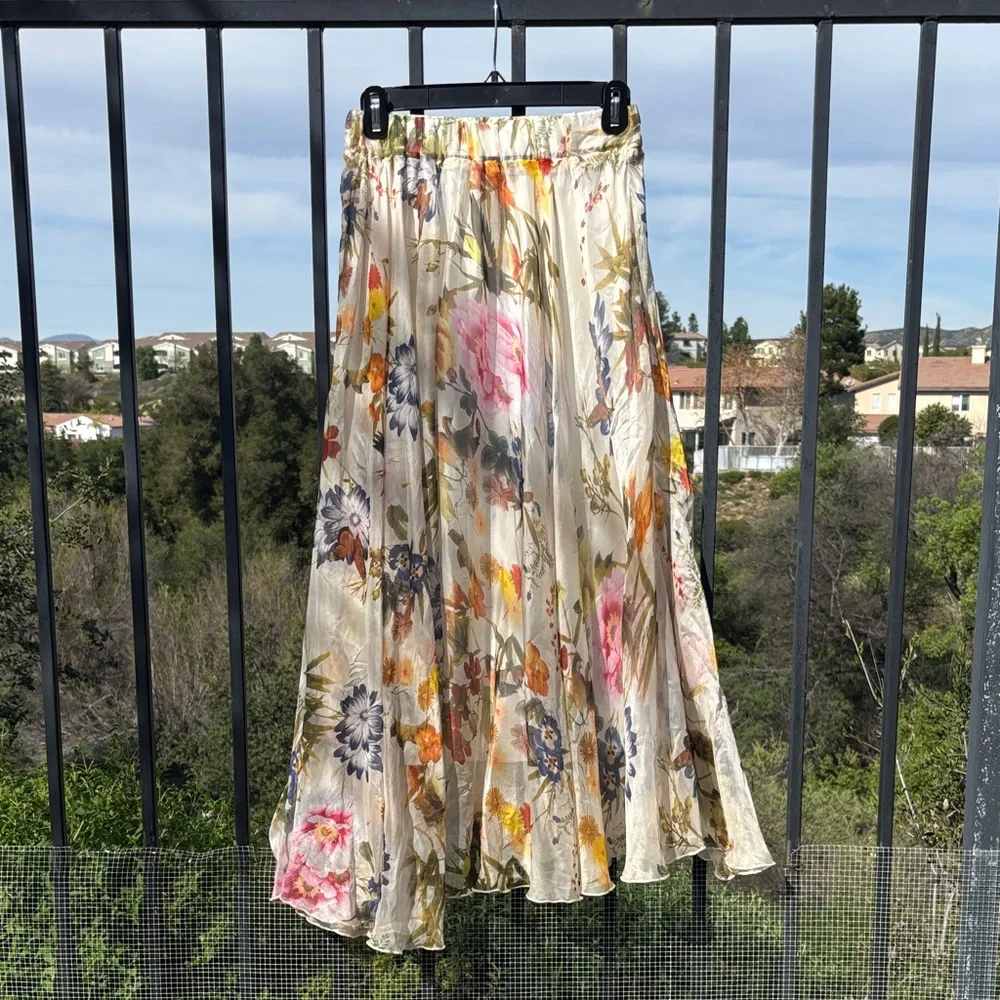 SHEIN Flowy Floral Women's Skirt - Picture 1 of 4